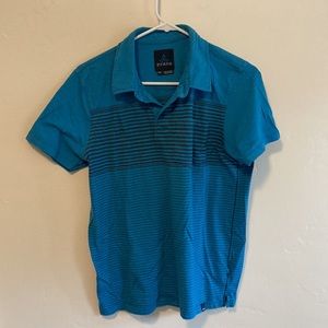 Prana Small Collared Blue Shirt